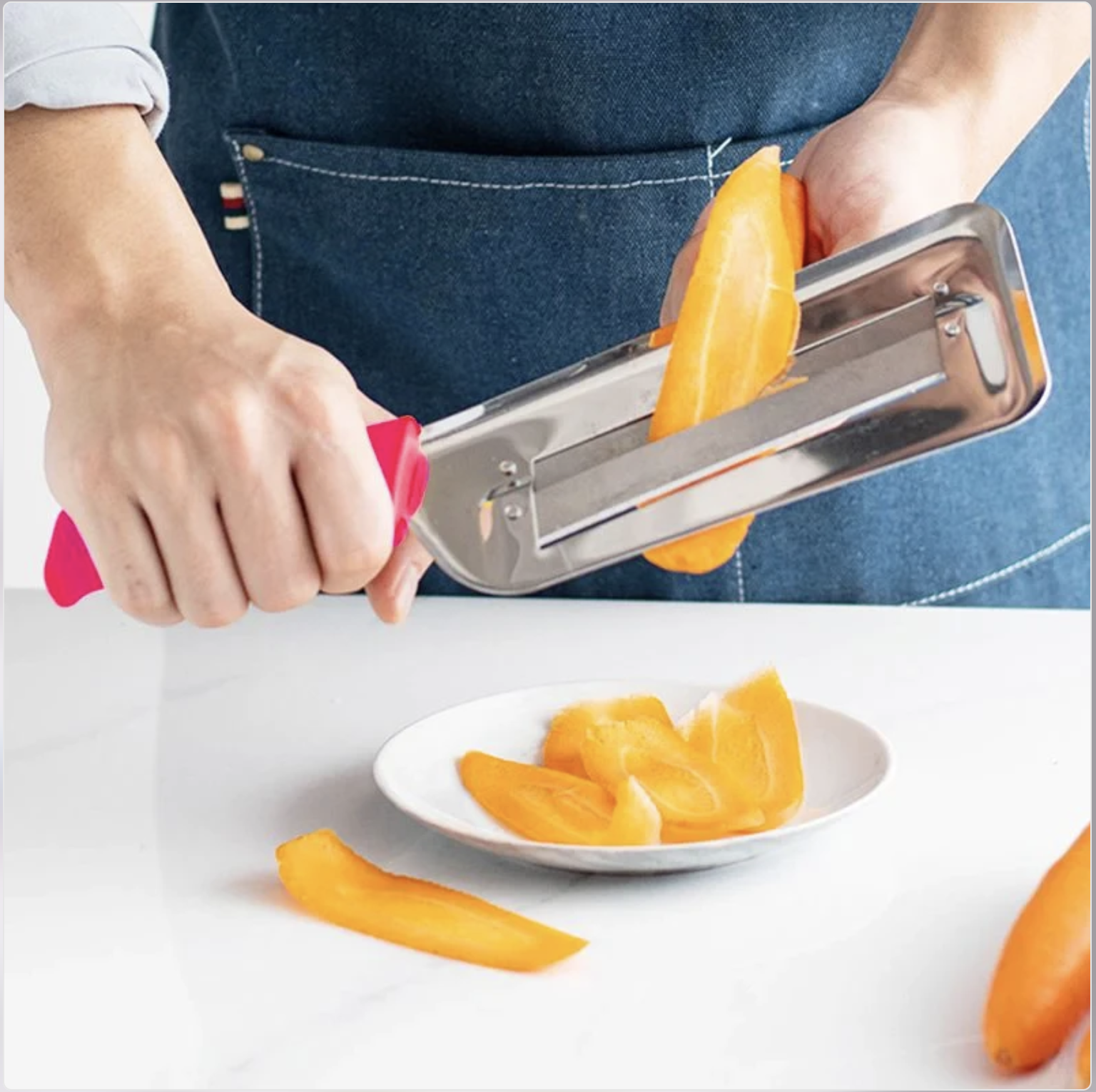 🎁 Perfect Kitchen Gift! ✅ Premium Double-Layer Stainless Steel Slicer