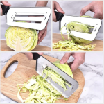 🎁 Perfect Kitchen Gift! ✅ Premium Double-Layer Stainless Steel Slicer